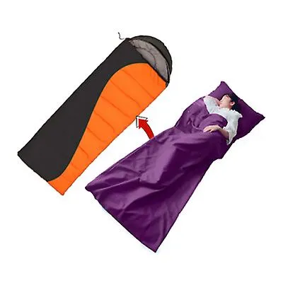 115*210cm gray Household anti dirty sleeping bag, portable liner, ultra-light hotel travel sleeping bag AZ21676