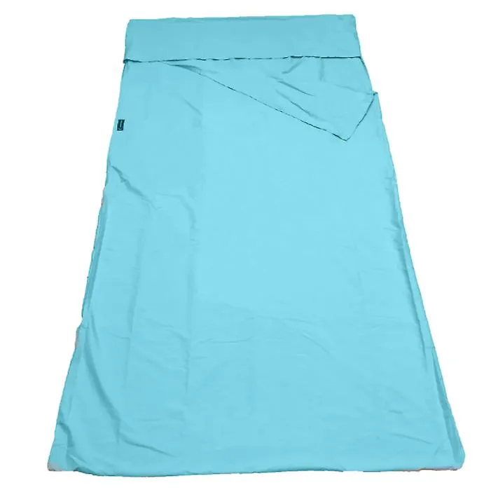 115*210cm light blue Household anti dirty sleeping bag, portable liner, ultra-light hotel travel sleeping bag AZ21673