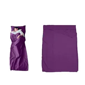 115*210cm purple Household anti dirty sleeping bag, portable liner, ultra-light hotel travel sleeping bag AZ21670