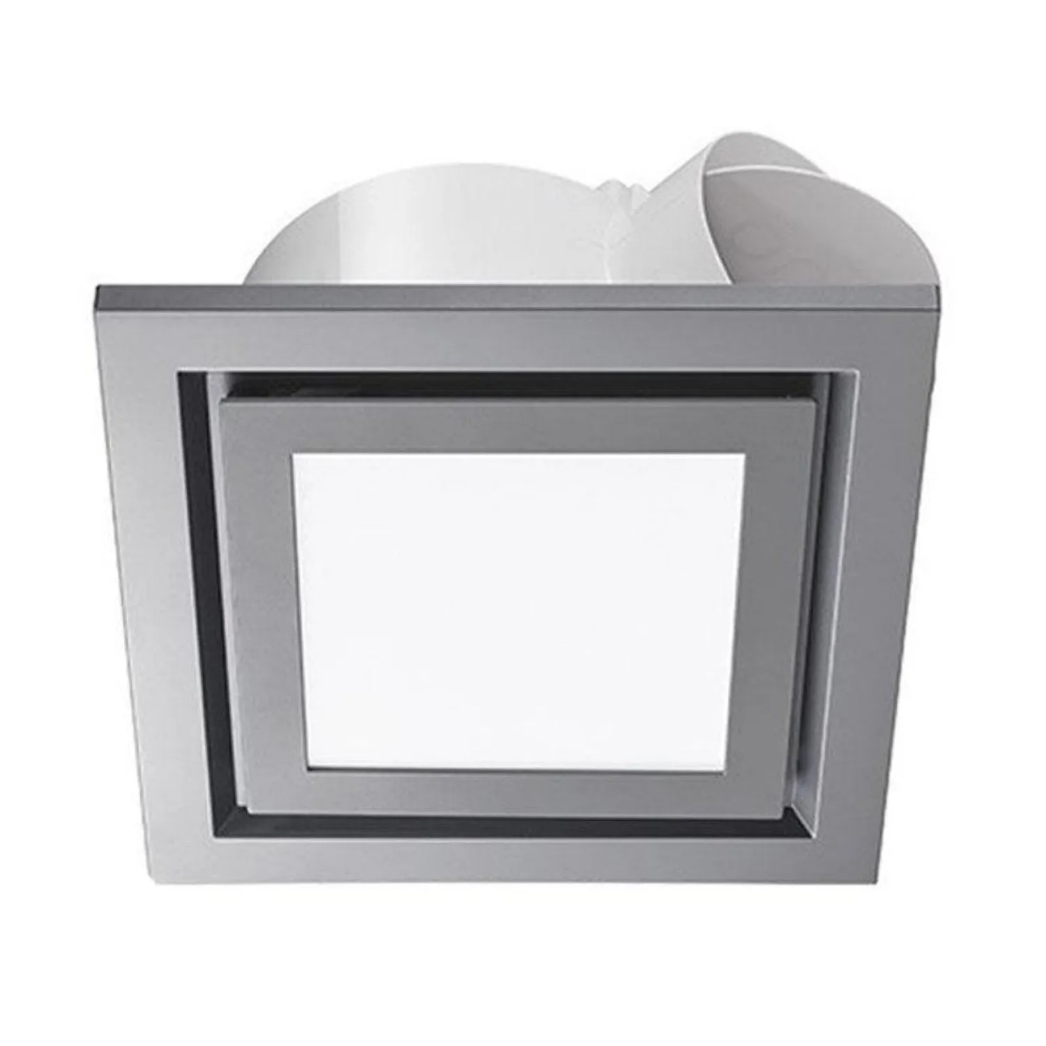 152/328m³/h Ventair Airbus 200/250 Premium Exhaust Fan w/ LED Light in Square (Silver/White) - PVPX200, PVPX250