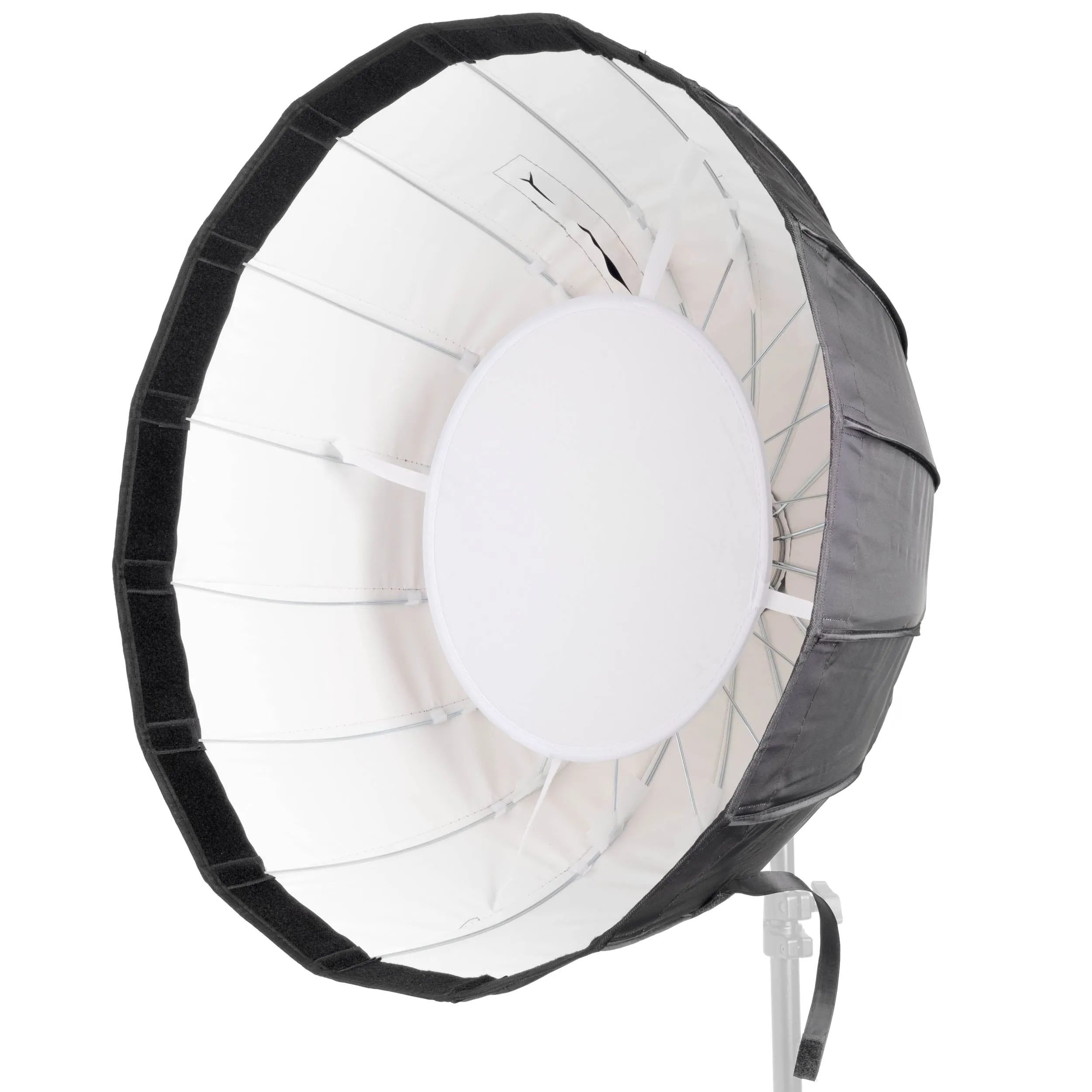 AD-S65W 65cm Portable Silver Godox-Fitting  Parabolic Softbox With White Interior