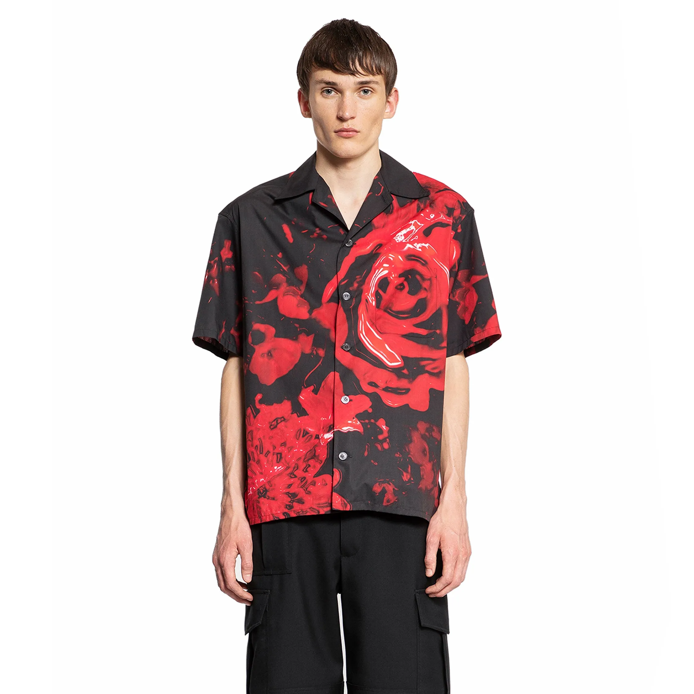 ALEXANDER MCQUEEN MAN BLACK SHIRTS