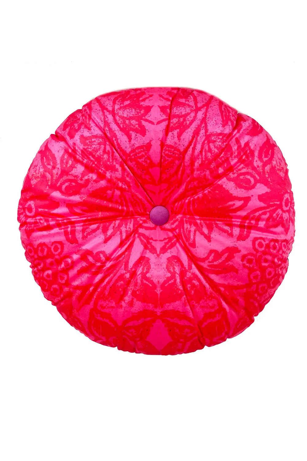 ANNA CHANDLER VELVET ROUND CUSHION SILK ROAD