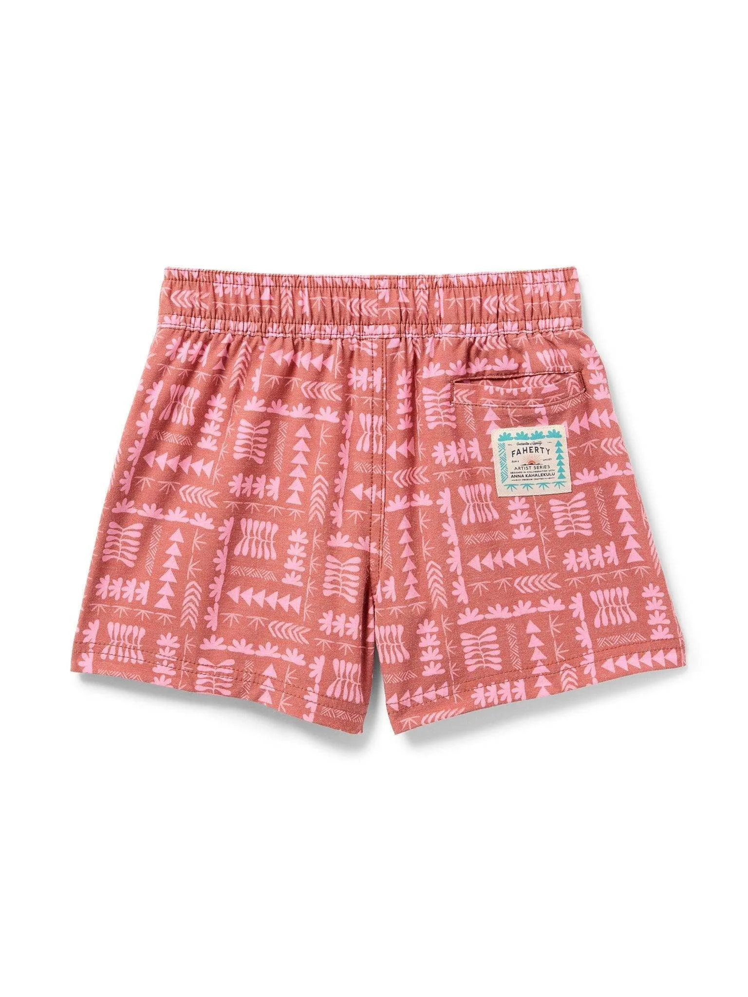 Anna Kahalekulu Kids Beacon Trunk - Red Naupaka Block