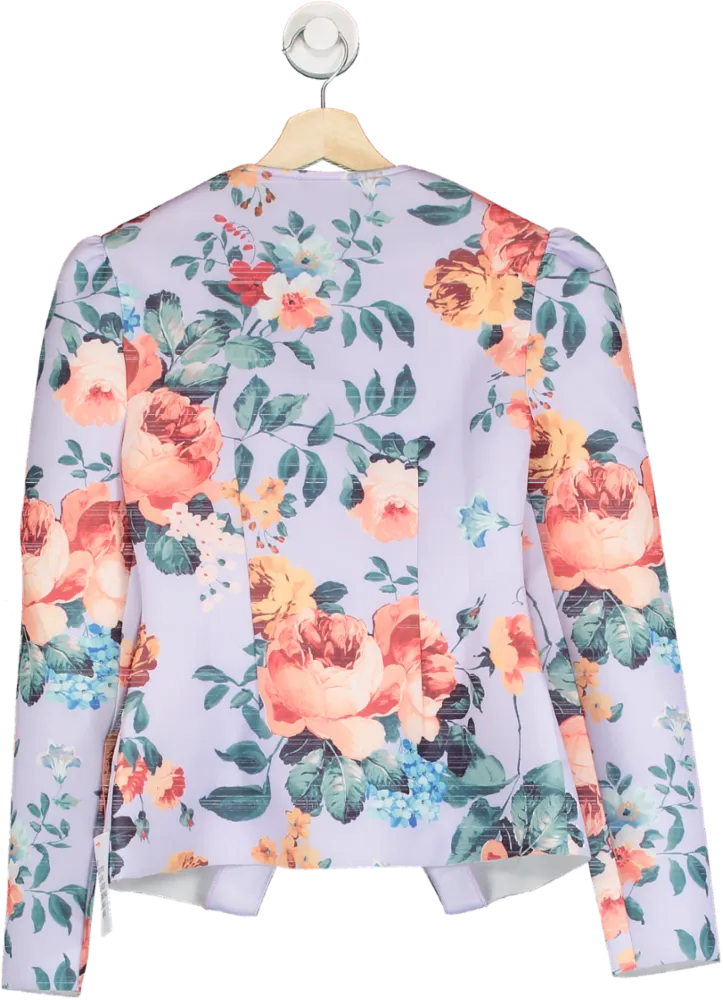 ASOS DESIGN Multi-coloured Floral Blazer UK 8