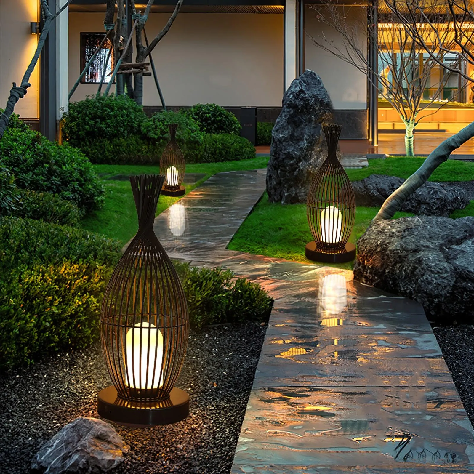 Aurora Orbis Lantern Outdoor Light