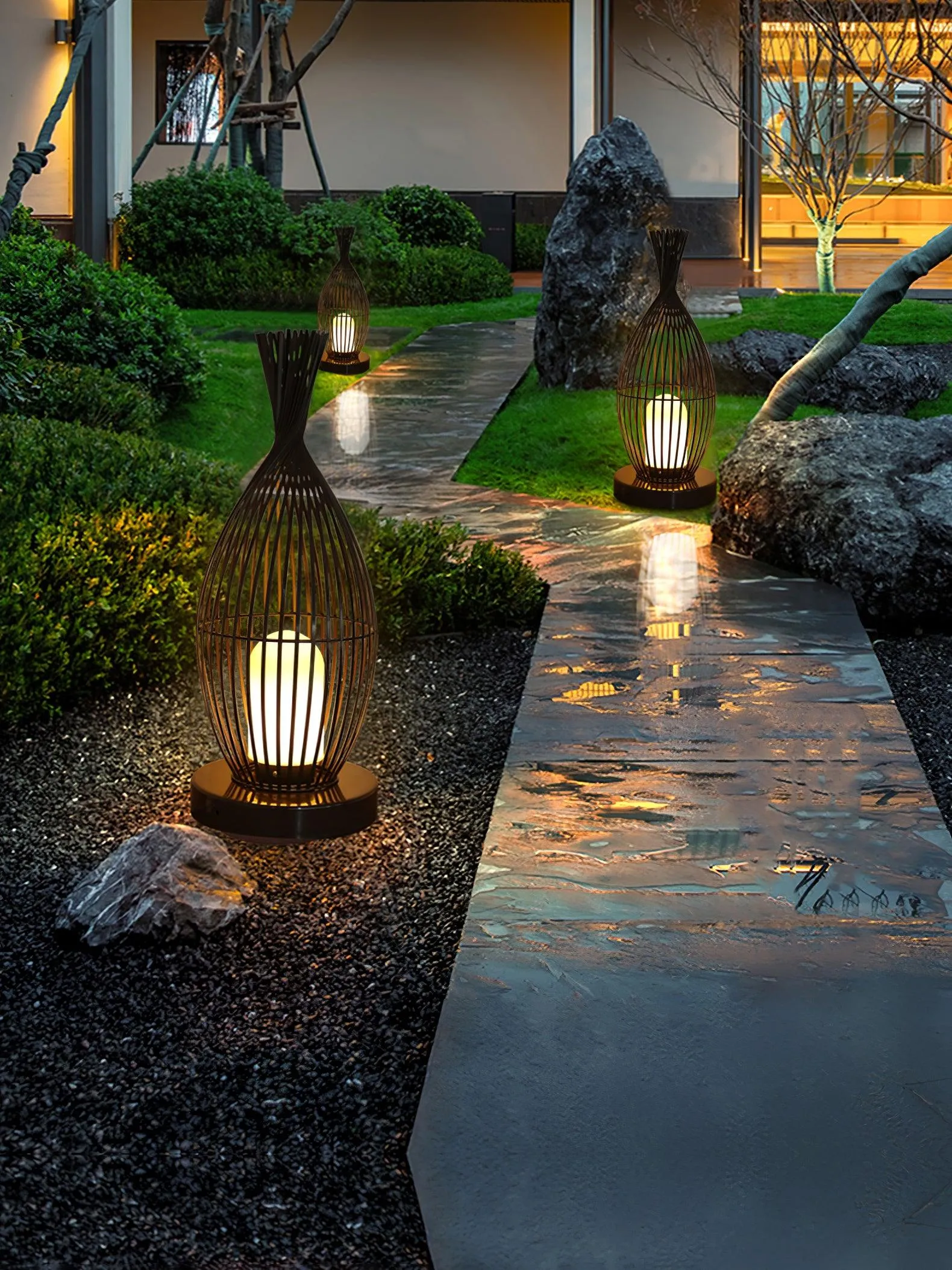 Aurora Orbis Lantern Outdoor Light