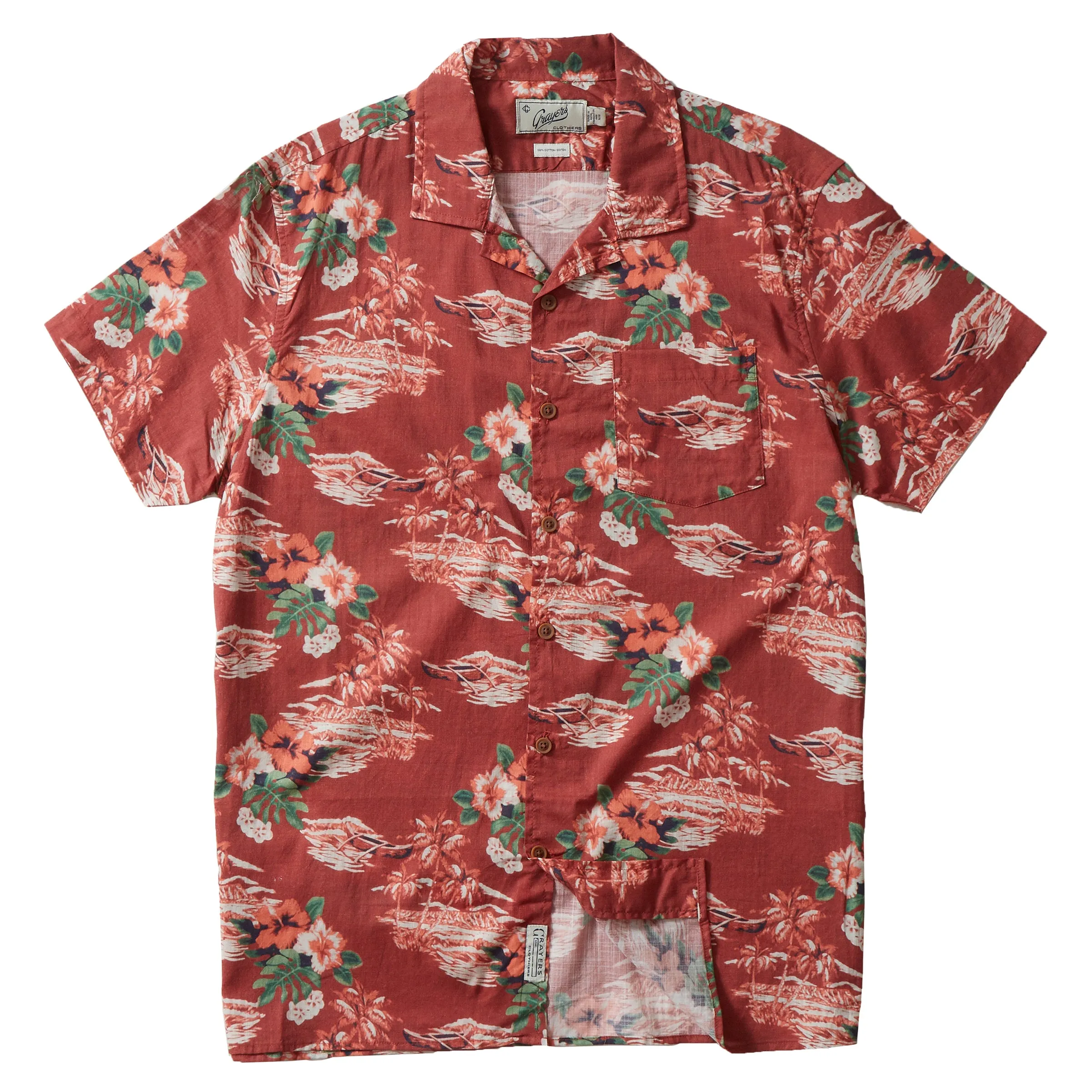 Bali Ha'i Camp Collar Shirt - Bali Hi Red