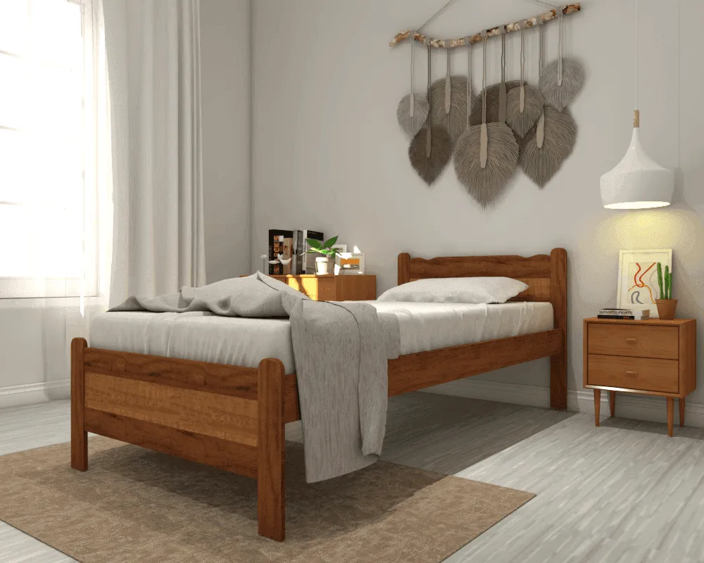 Blakey Wooden Bed (Single)