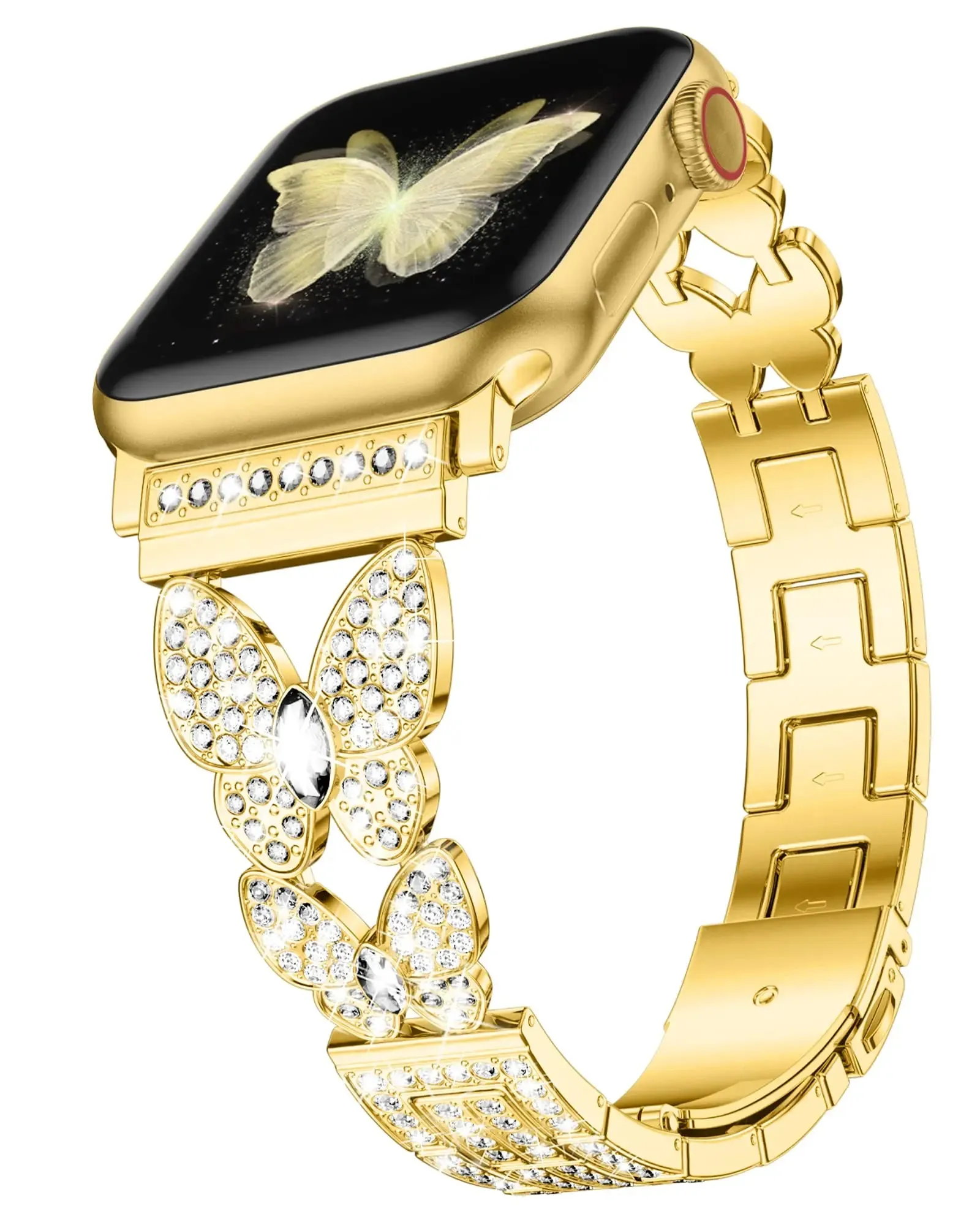 Bling Butterfly Stainless Steel Strap for Apple Watch