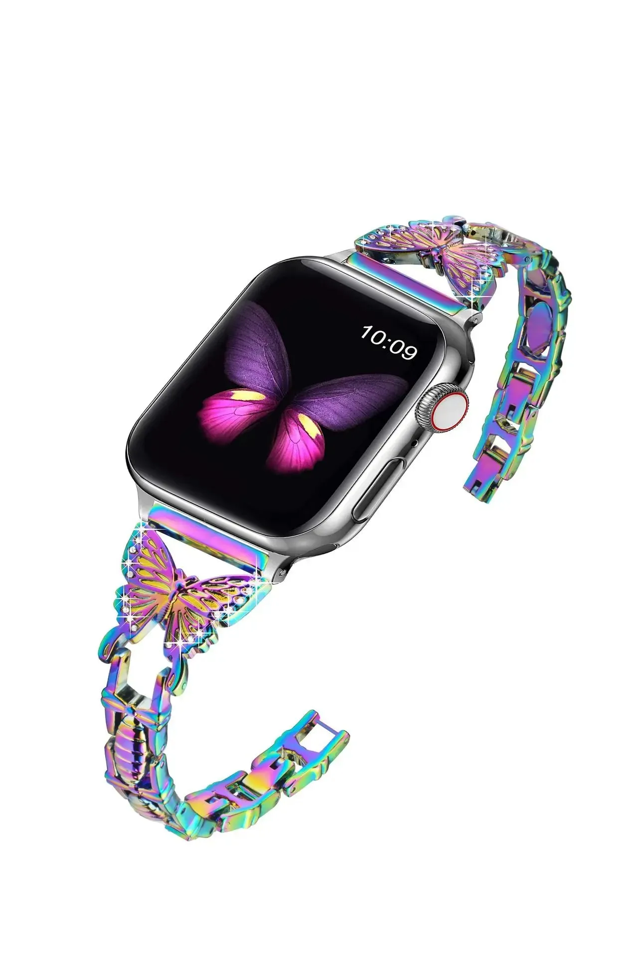 Bling Butterfly Stainless Steel Strap for Apple Watch