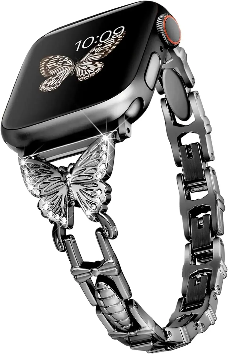 Bling Butterfly Stainless Steel Strap for Apple Watch