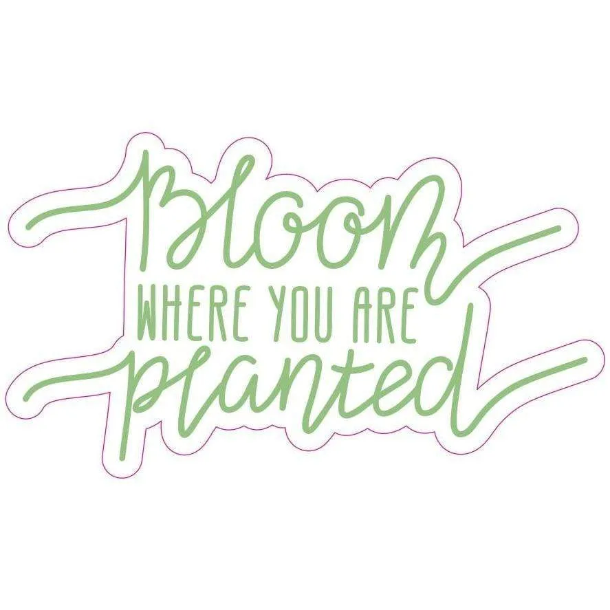 Bloom Where Planted Sticker