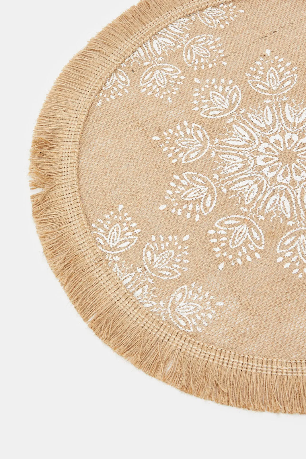 Brown Round Placemat