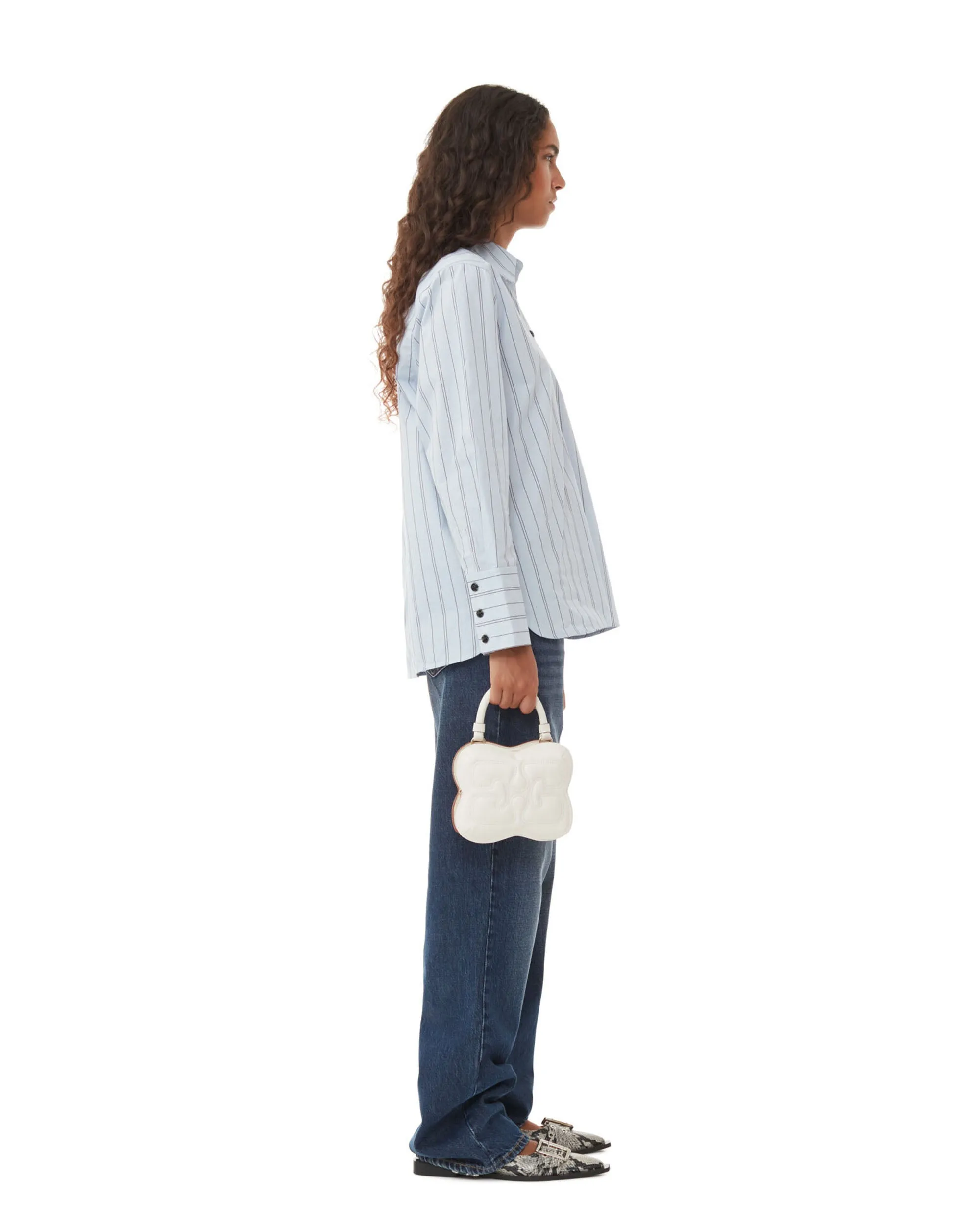 Butterfly Small Crossbody - Egret