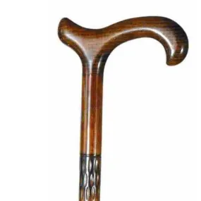 Classic Canes Gents Milled Beech Derby Walking Stick