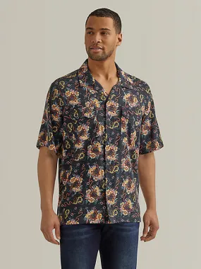 Coconut Cowboy Snap Front Camp Shirt - Bull Floral