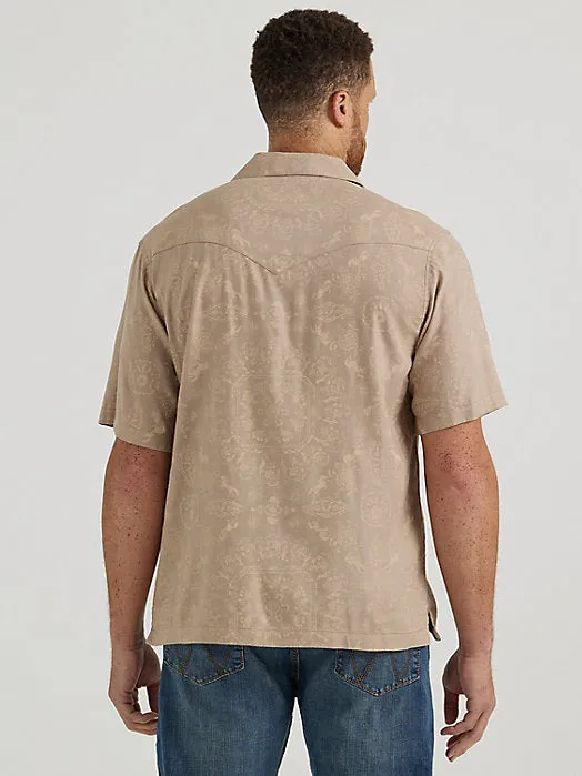 Coconut Cowboy Snap Front Camp Shirt - Light Brown