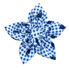 Collar Flower | Gingham Whales