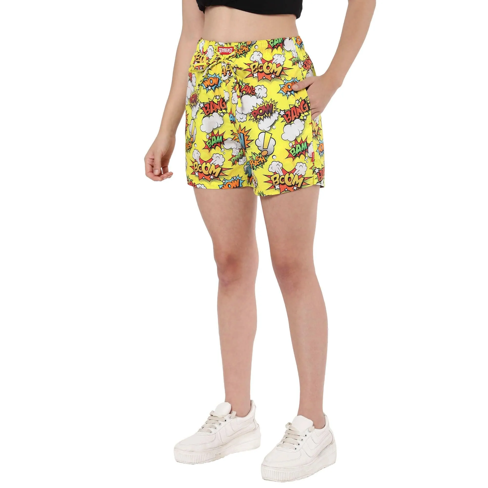 Comic POW! Boxer Shorts For Women