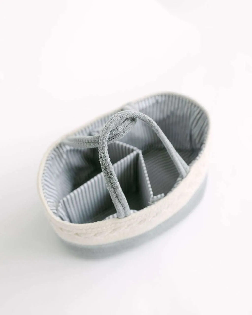 Diaper Caddy Organizer | Grey and Cream