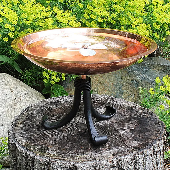 Dogwood Bird Bath with Tripod Stand