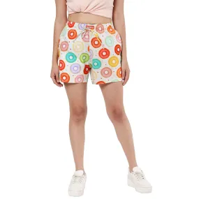 Donuts Boxer Shorts For Women