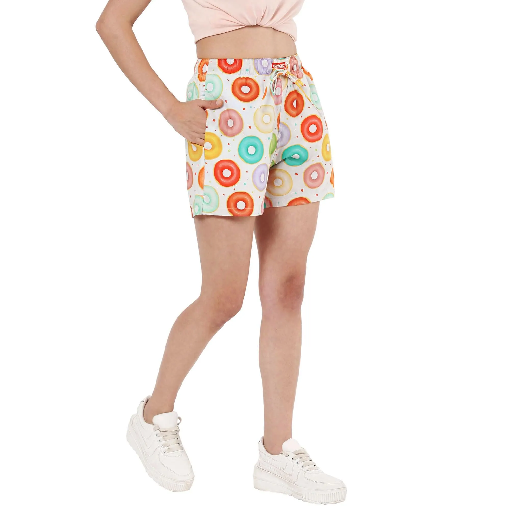 Donuts Boxer Shorts For Women