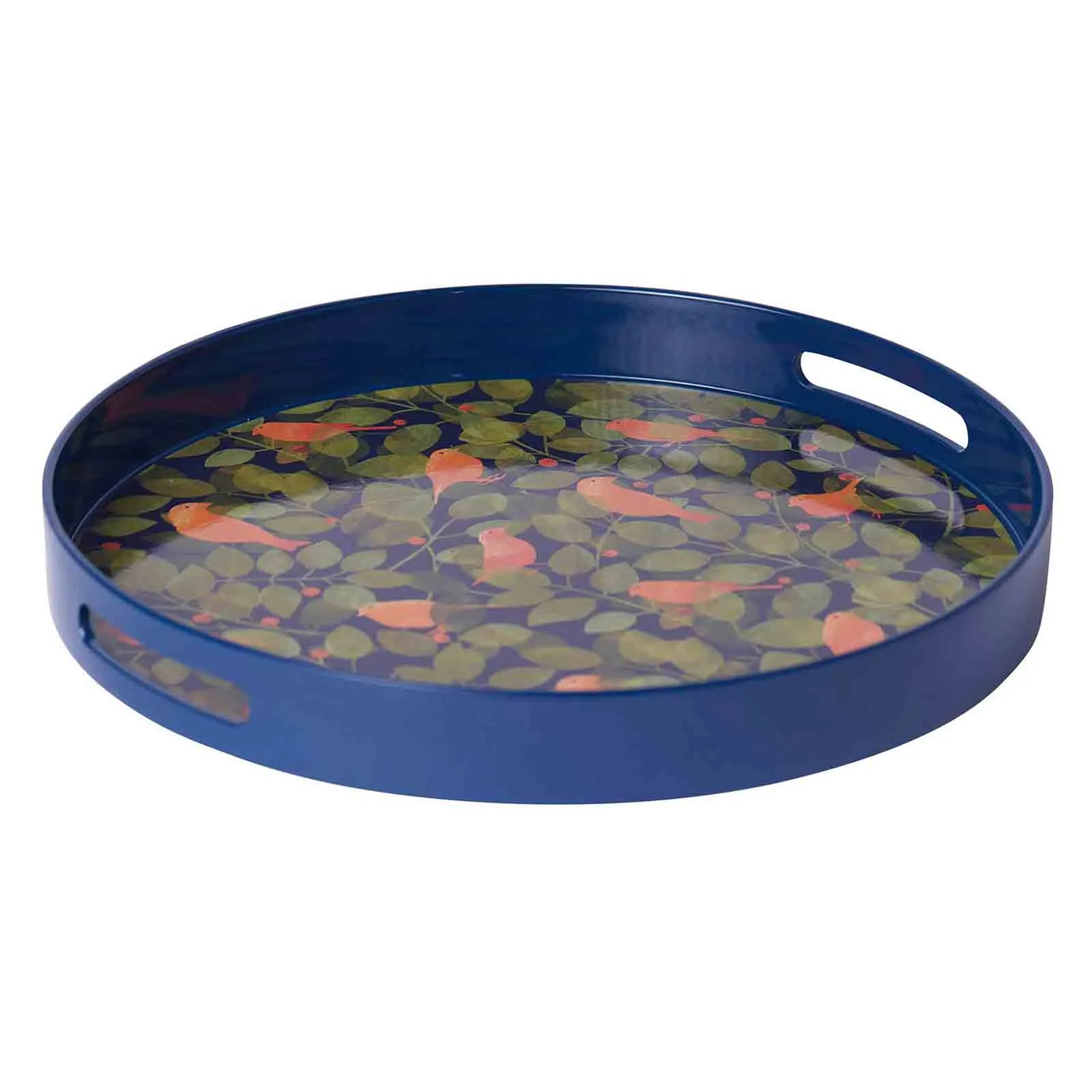 Finches Round Tray - 15 Inch