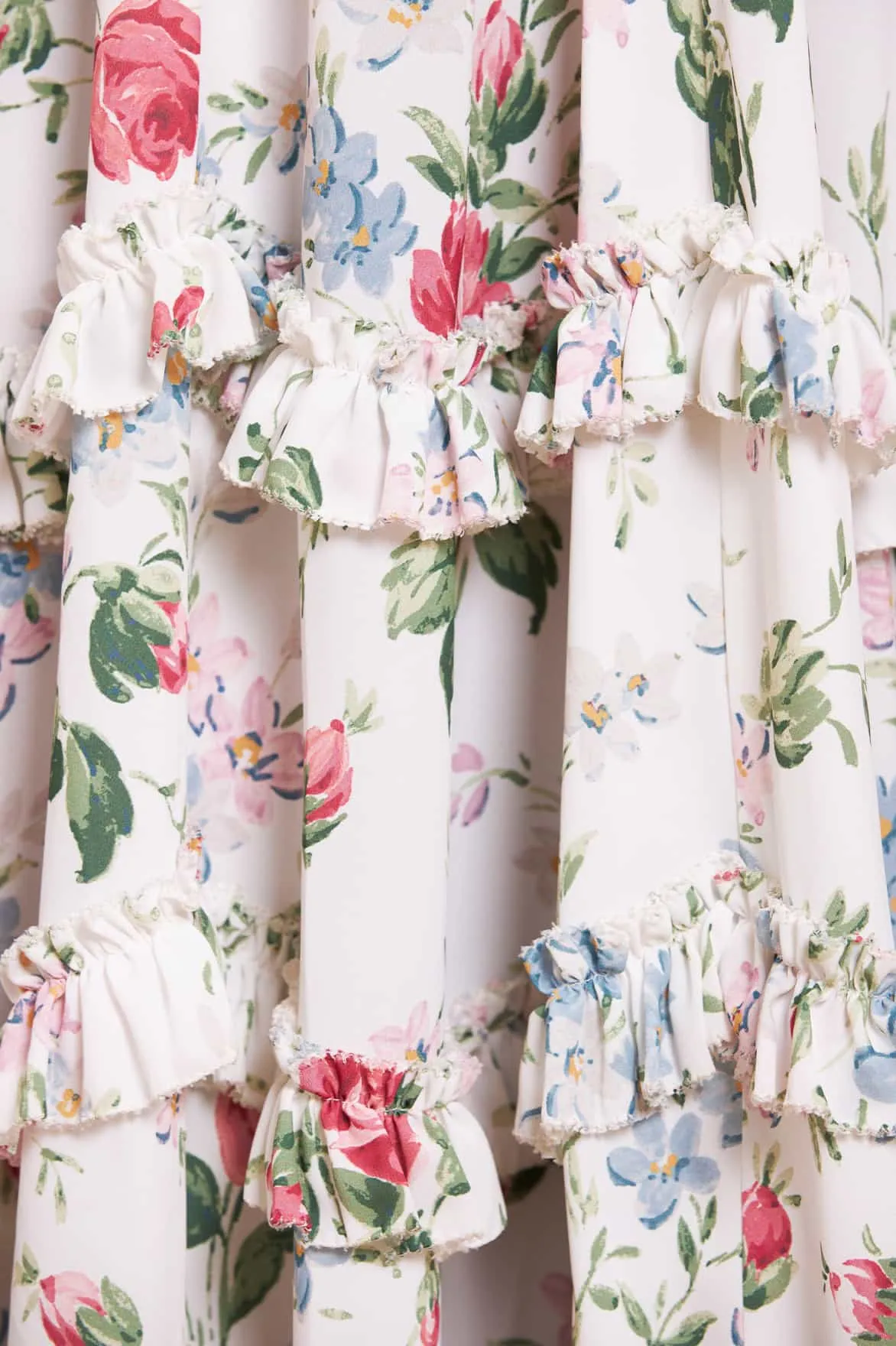 Floral Fantasy Crepe Ankle Gown