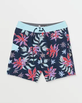 Floral Motion Mod-Tech Trunks - Navy