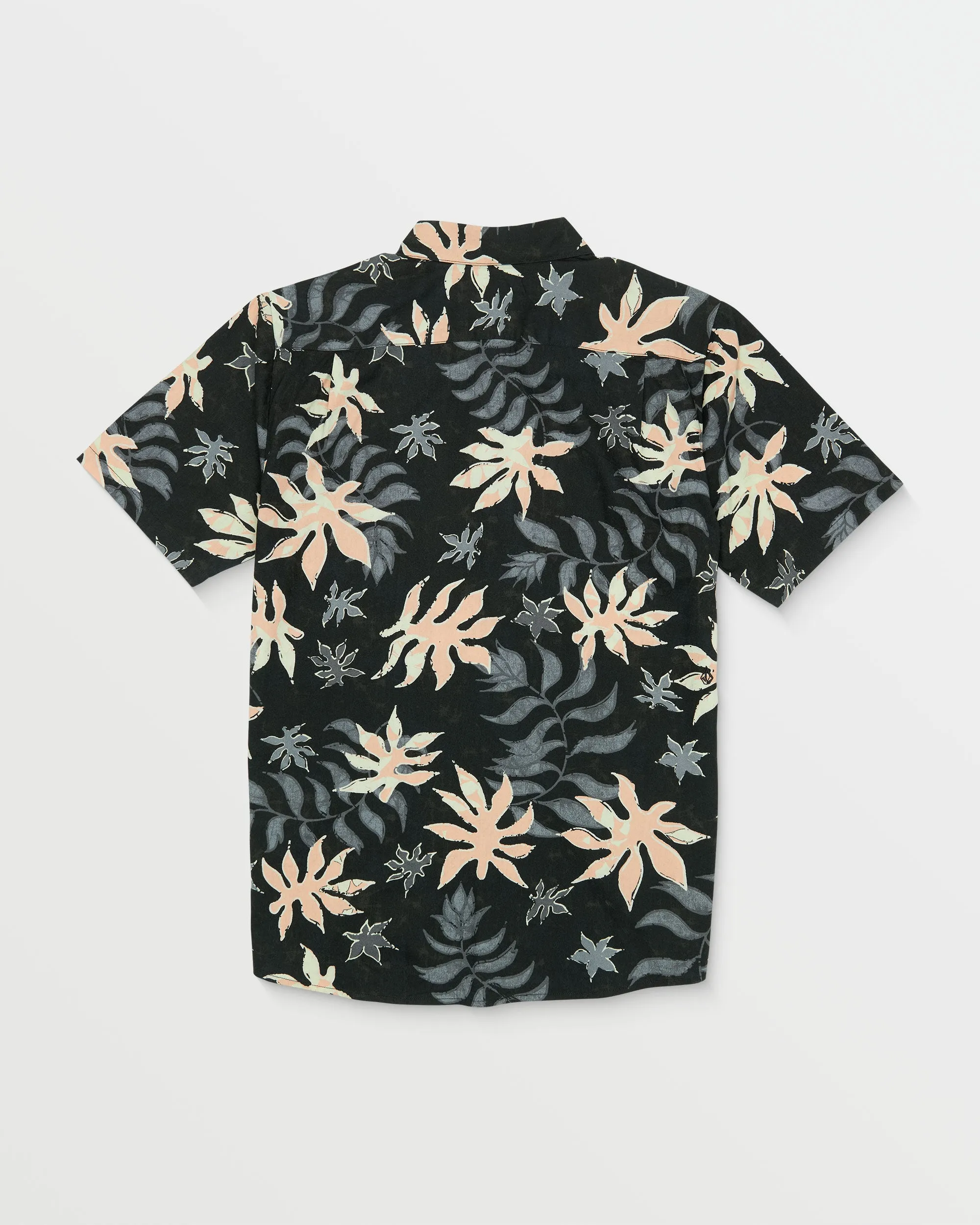 Floral Motion Short Sleeve Shirt - Black