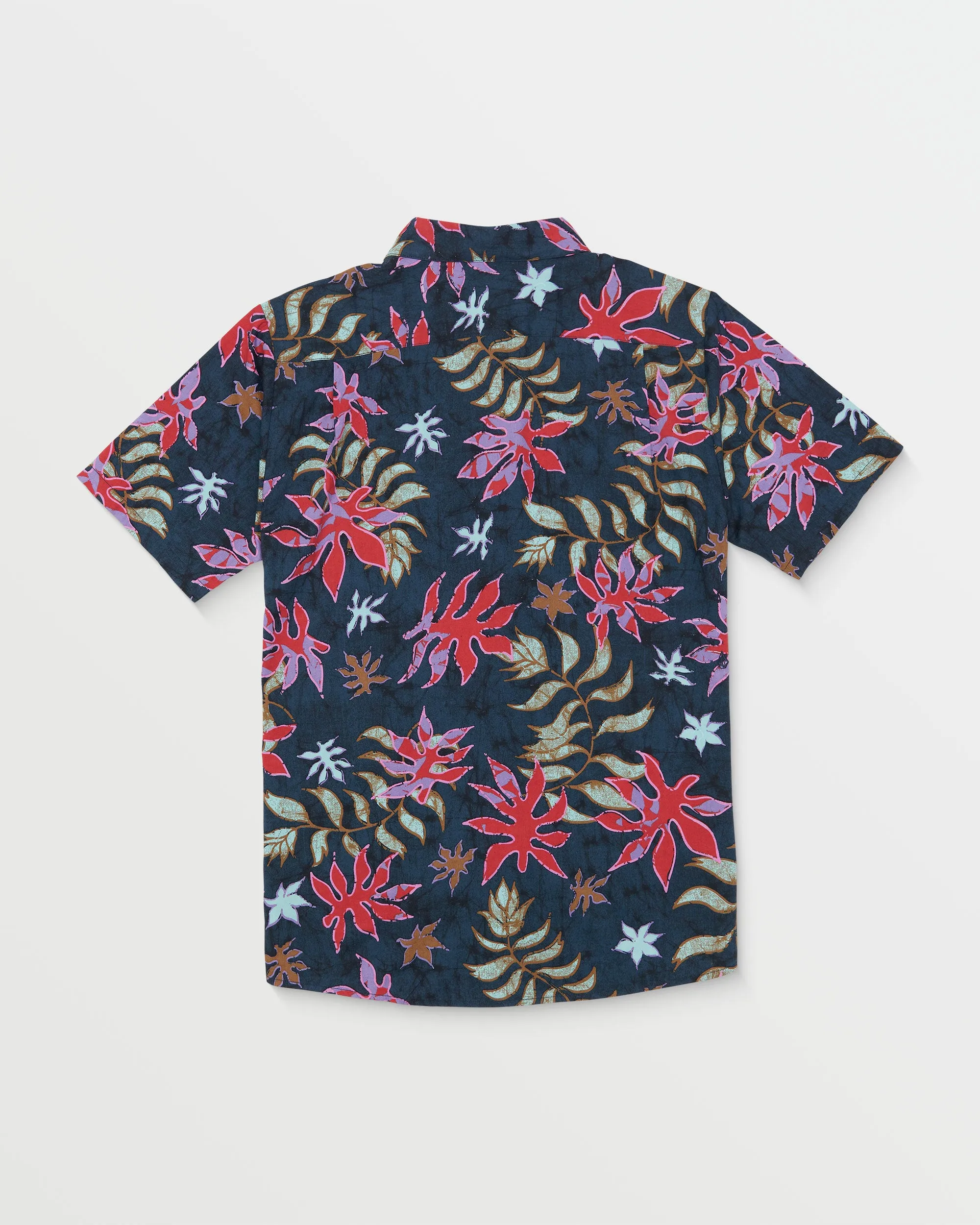 Floral Motion Short Sleeve Shirt - Navy