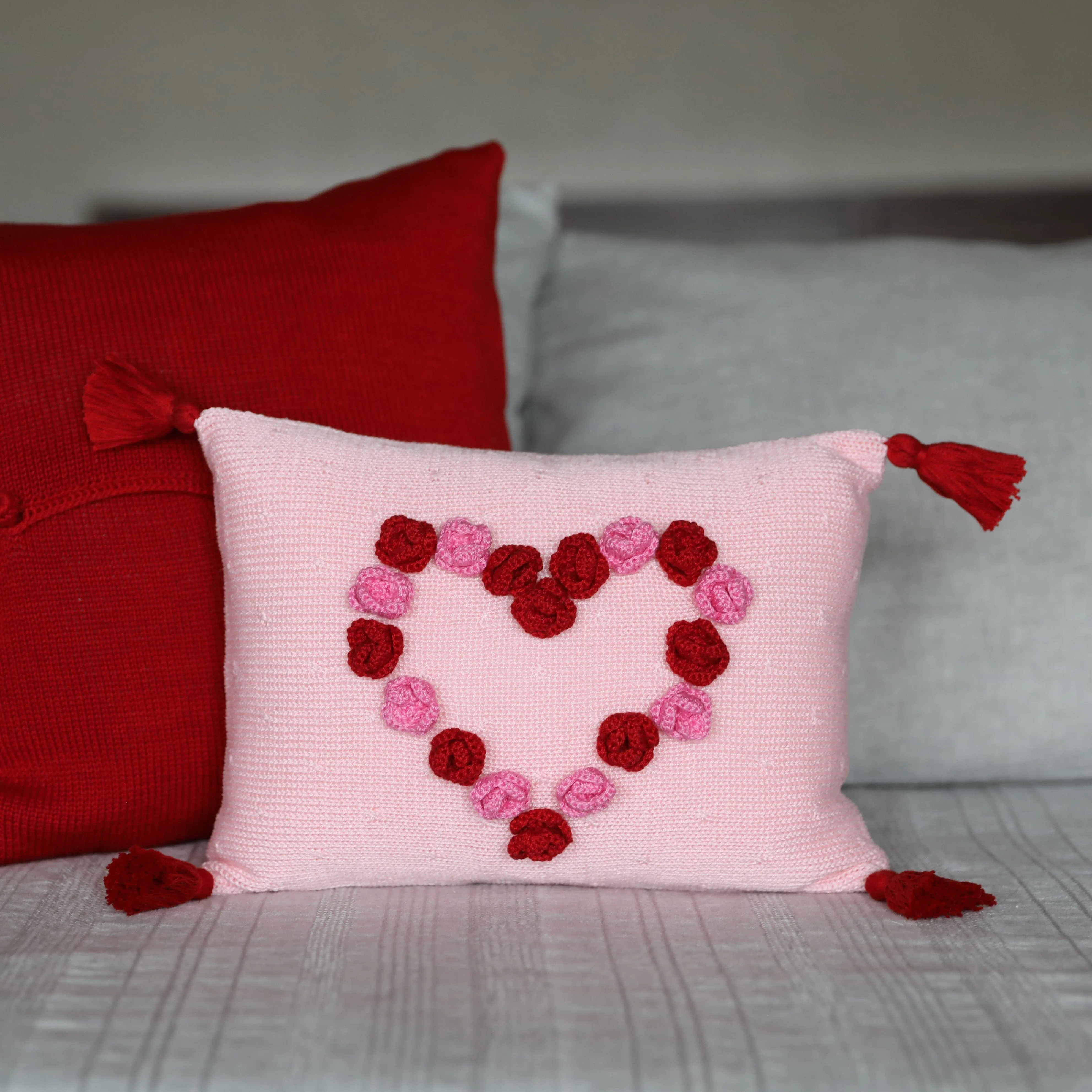 Flower Heart 8 x 11 Pillow