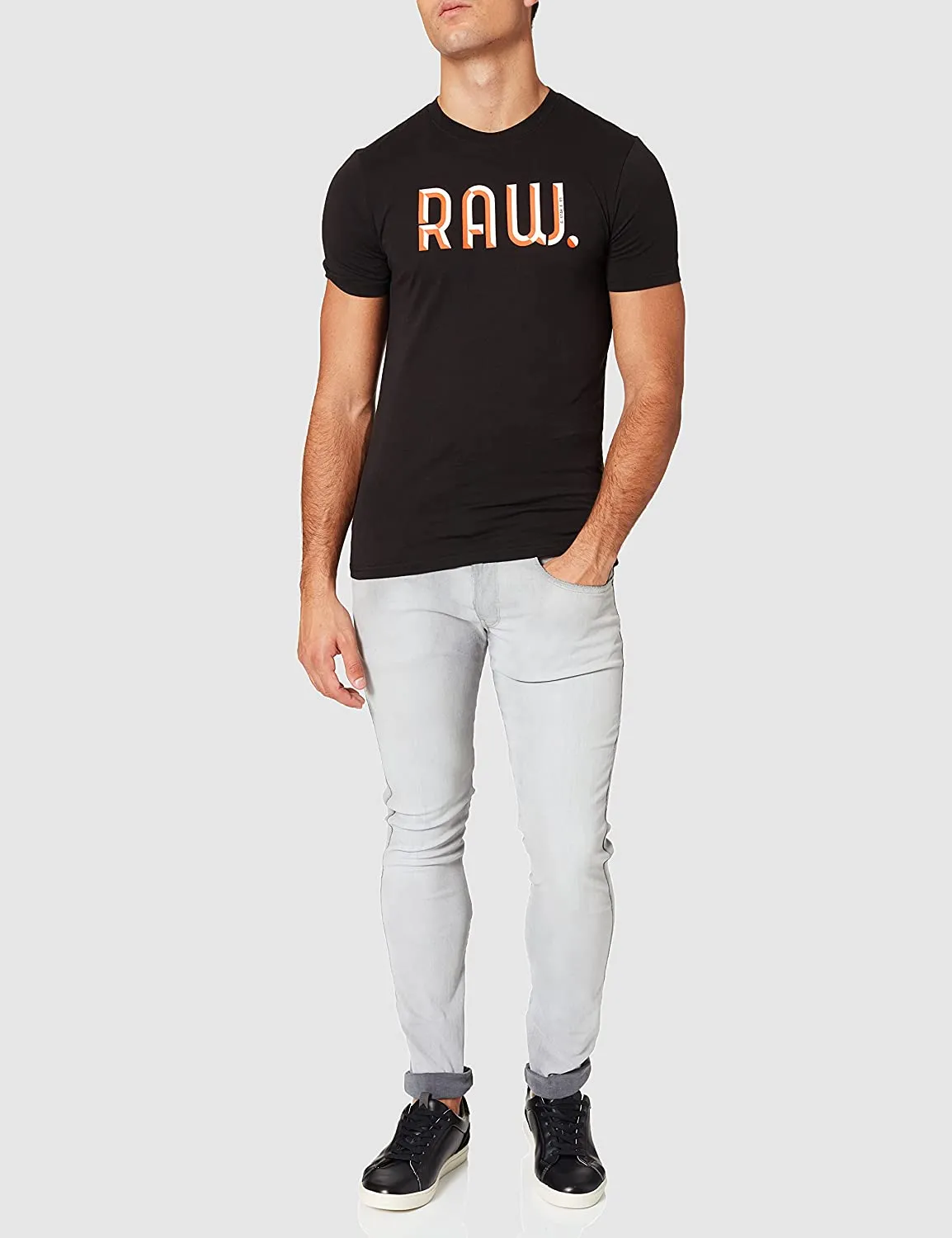 G-Star Raw Men's 3D Raw Logo Short Sleeve Crew Neck T-Shirt