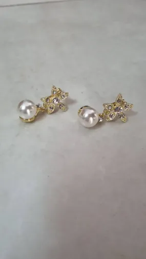 Gold Flower Earring JU0301