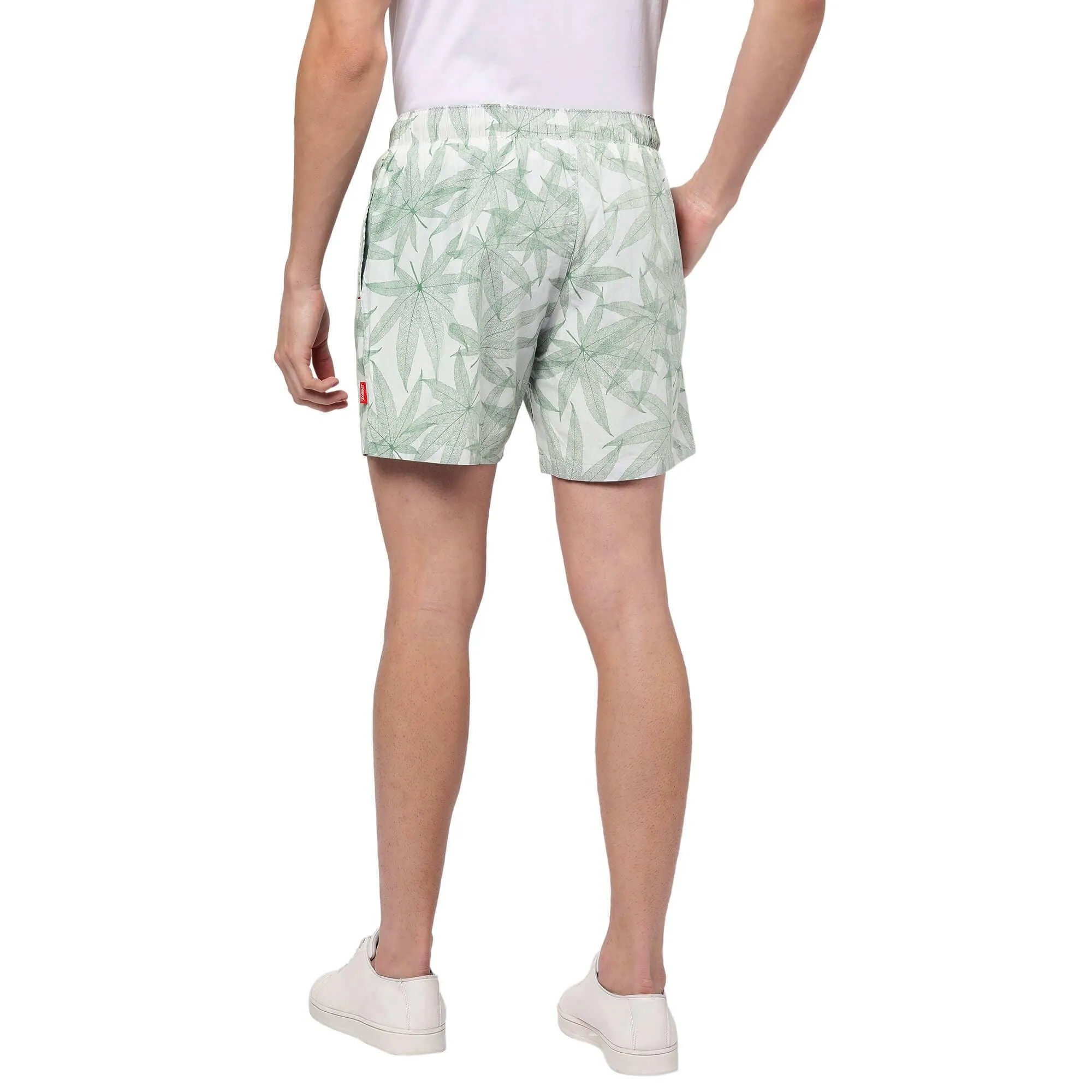 Green Leaf Boxer Shorts For Men