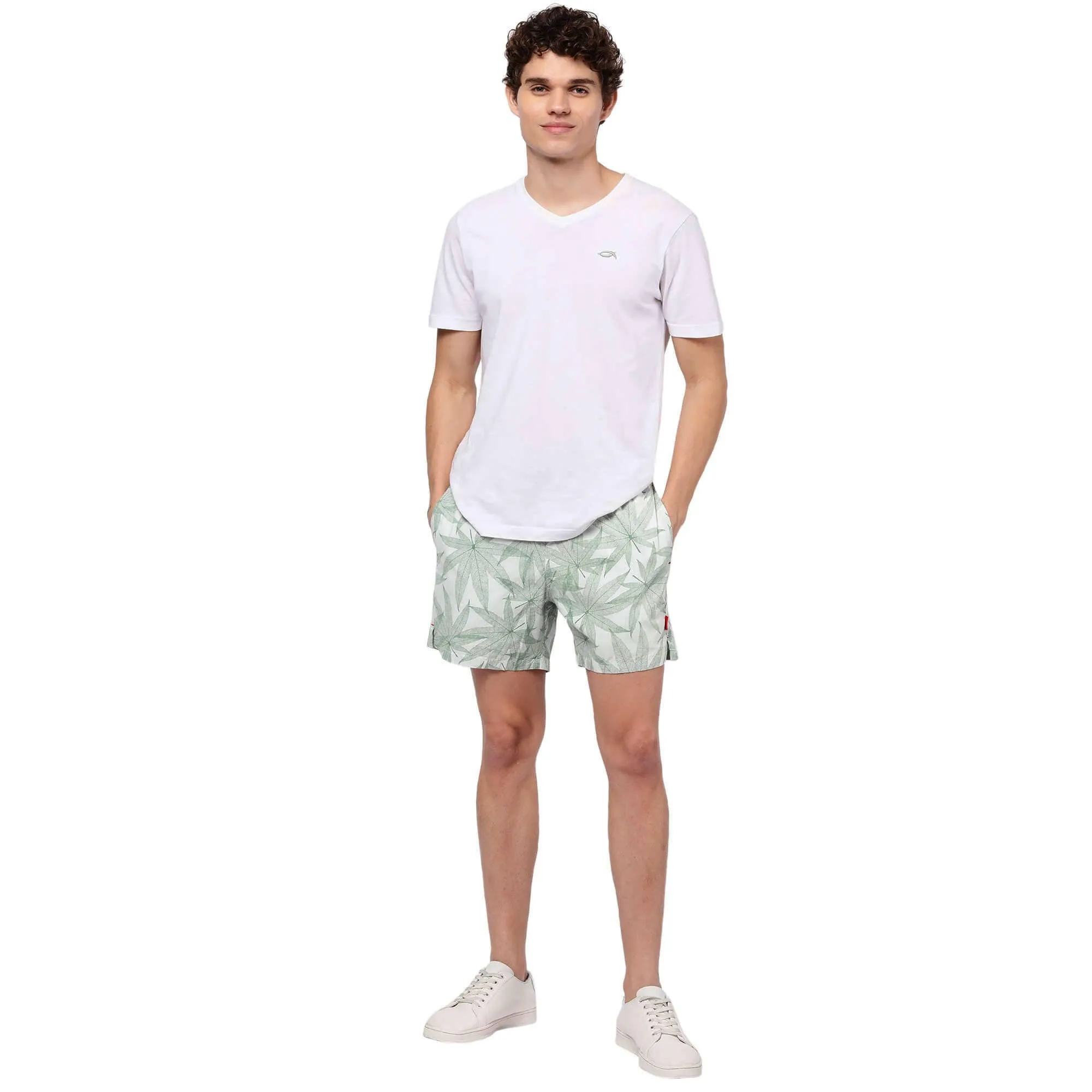 Green Leaf Boxer Shorts For Men