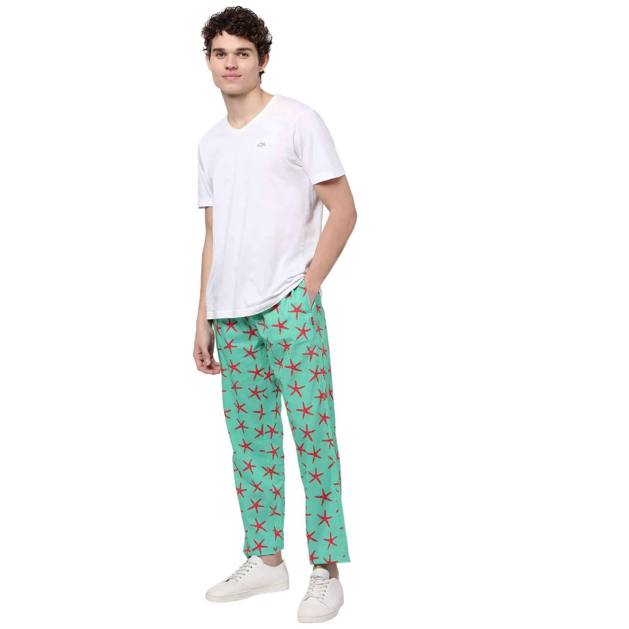 Green Starfish Pyjamas For Men