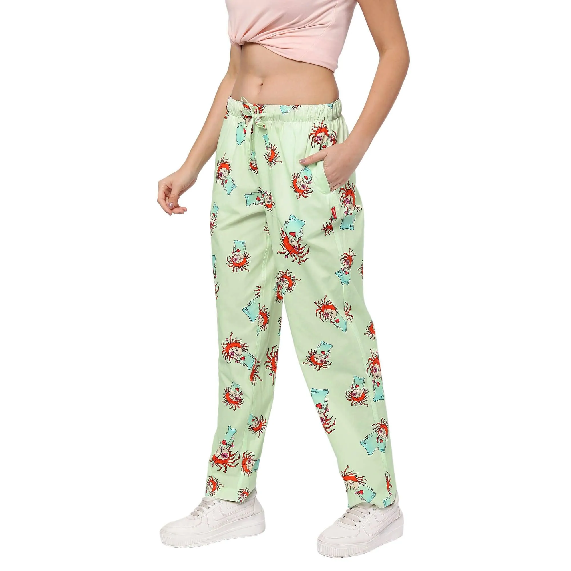 Green Voodoo Dolls Pyjamas For Women