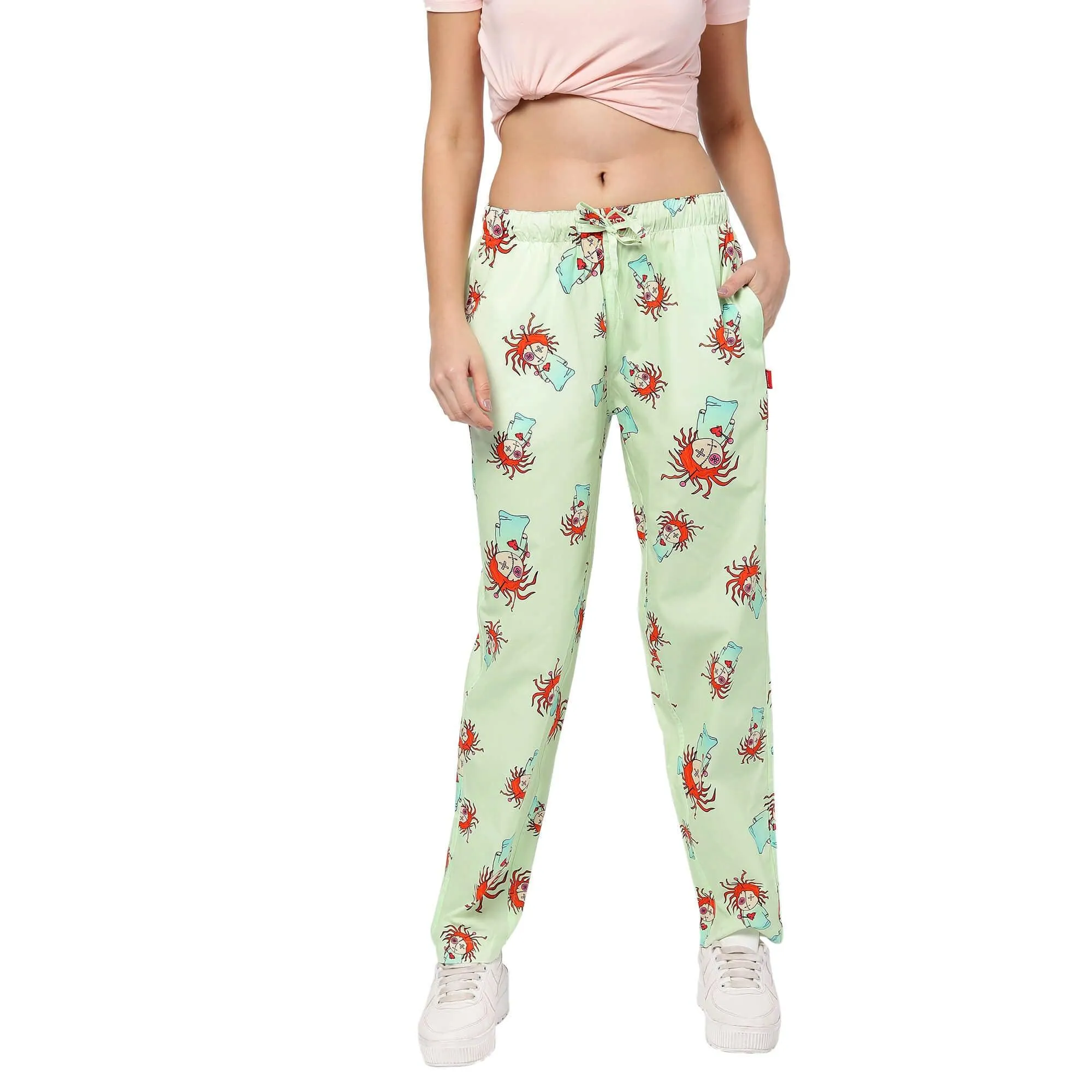 Green Voodoo Dolls Pyjamas For Women