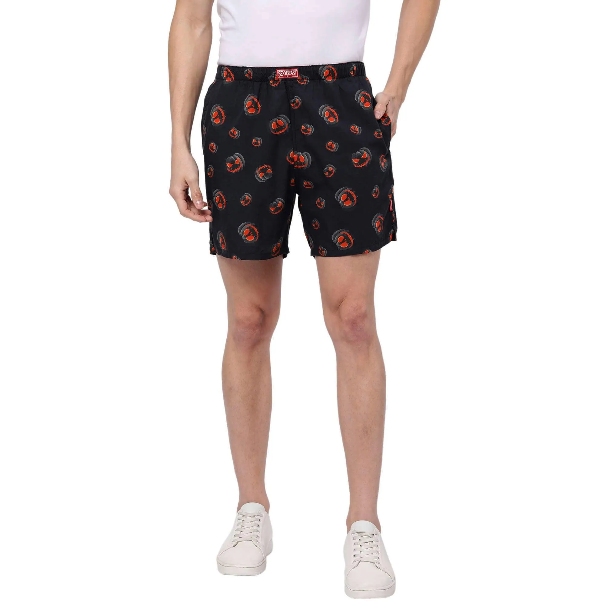 Halloween Pumpkins Boxer Shorts For Men