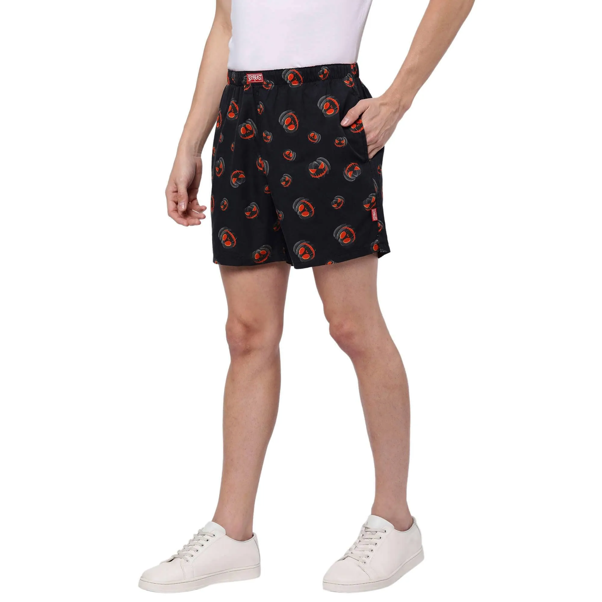 Halloween Pumpkins Boxer Shorts For Men