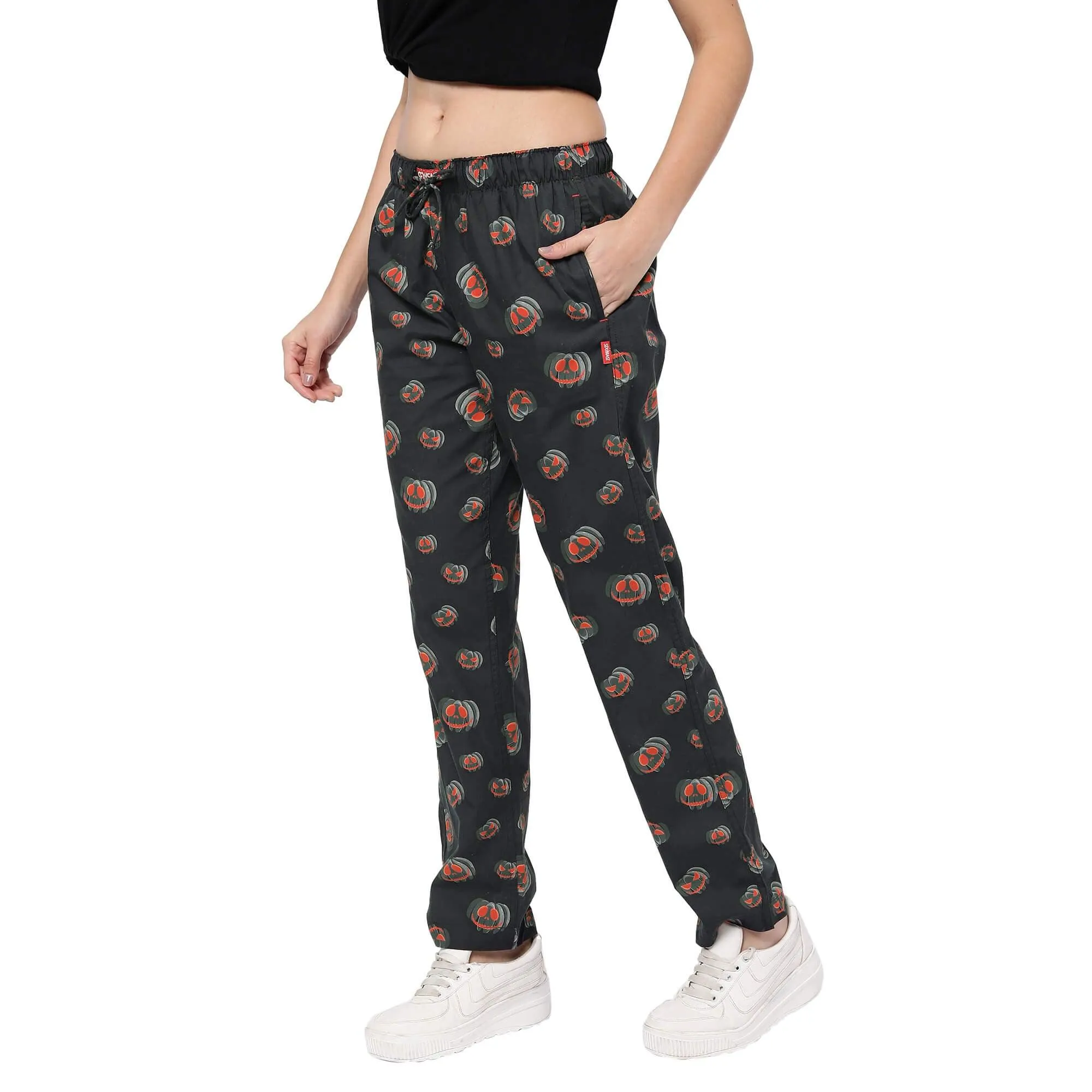 Halloween Pumpkins Pyjamas For Women