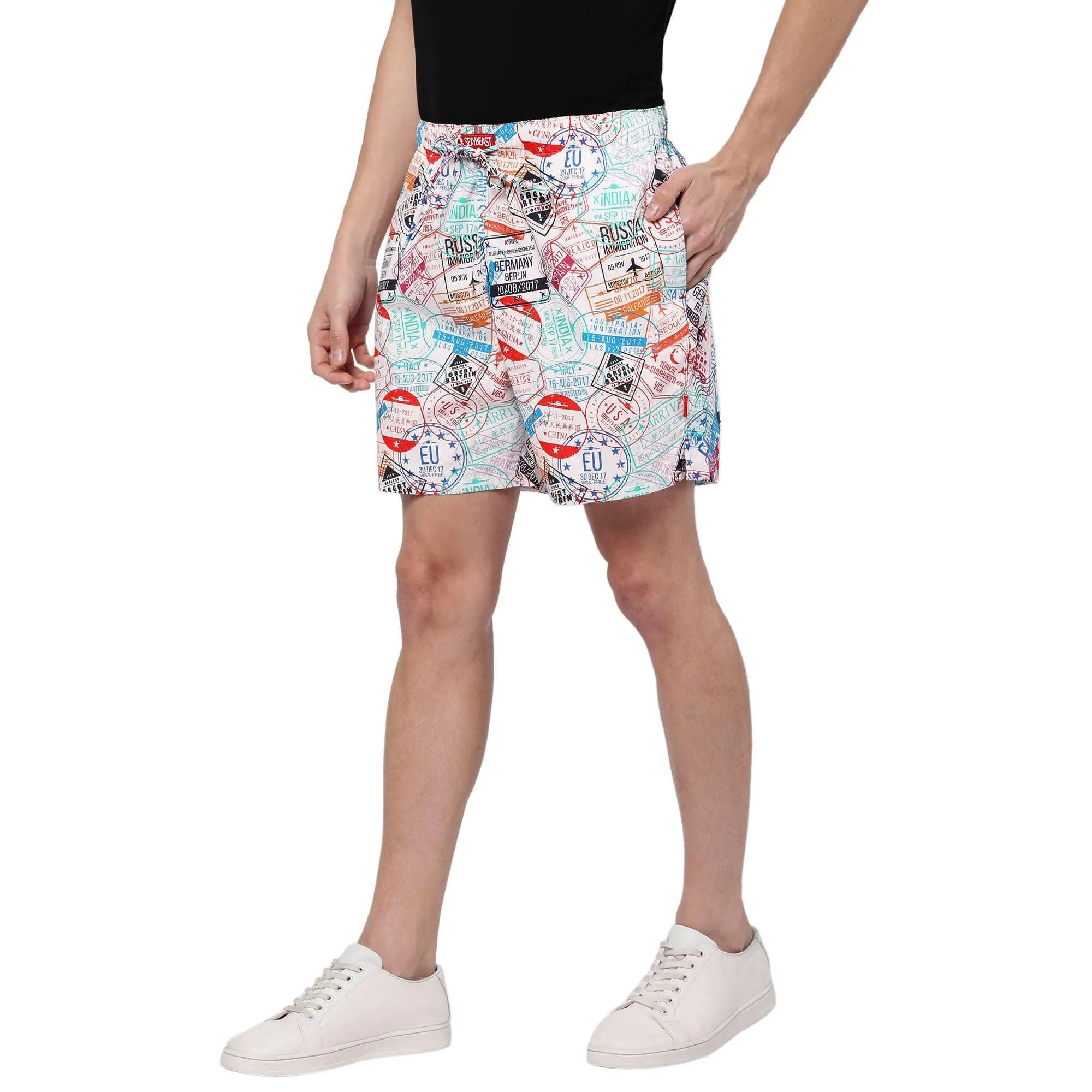 Holiday Stamps Boxer Shorts For Men