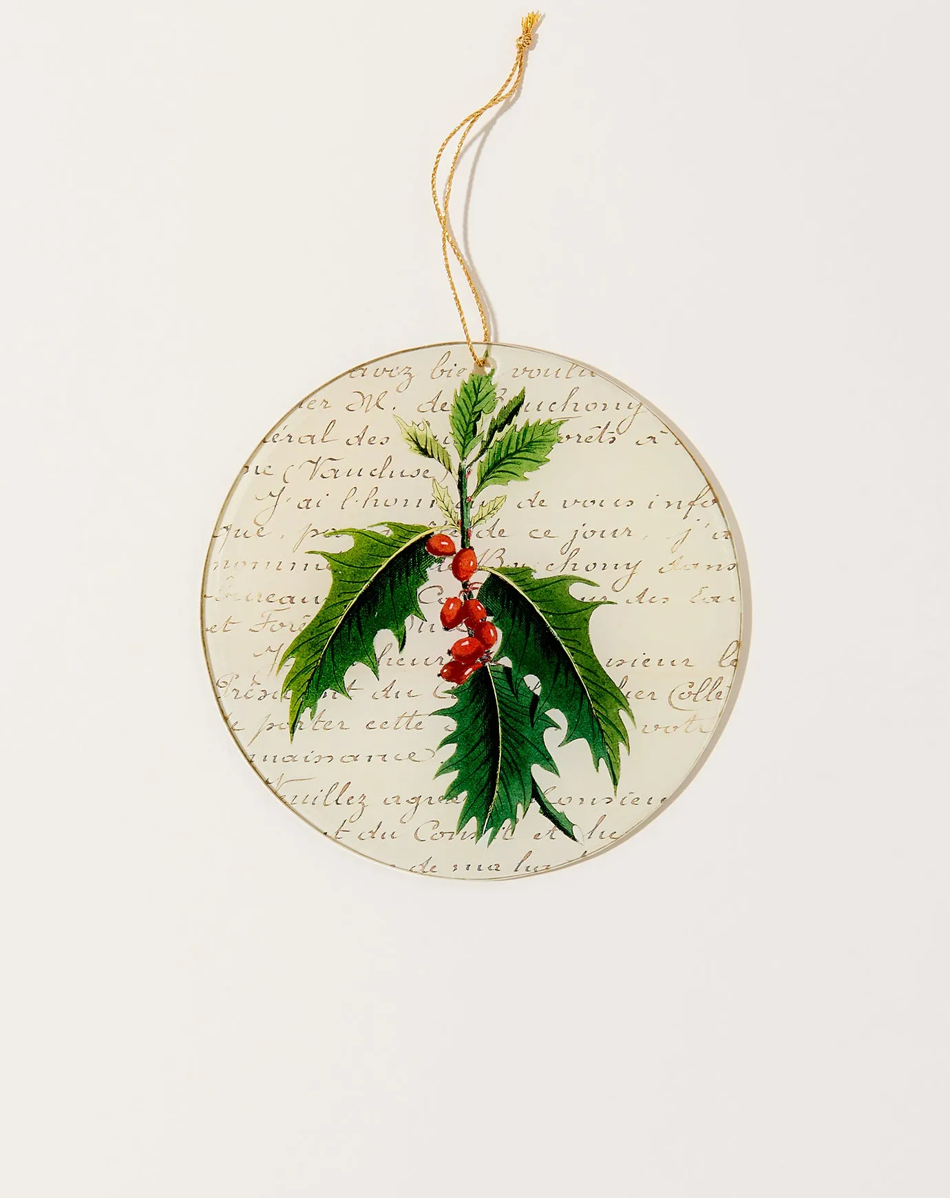 Holly Ornament