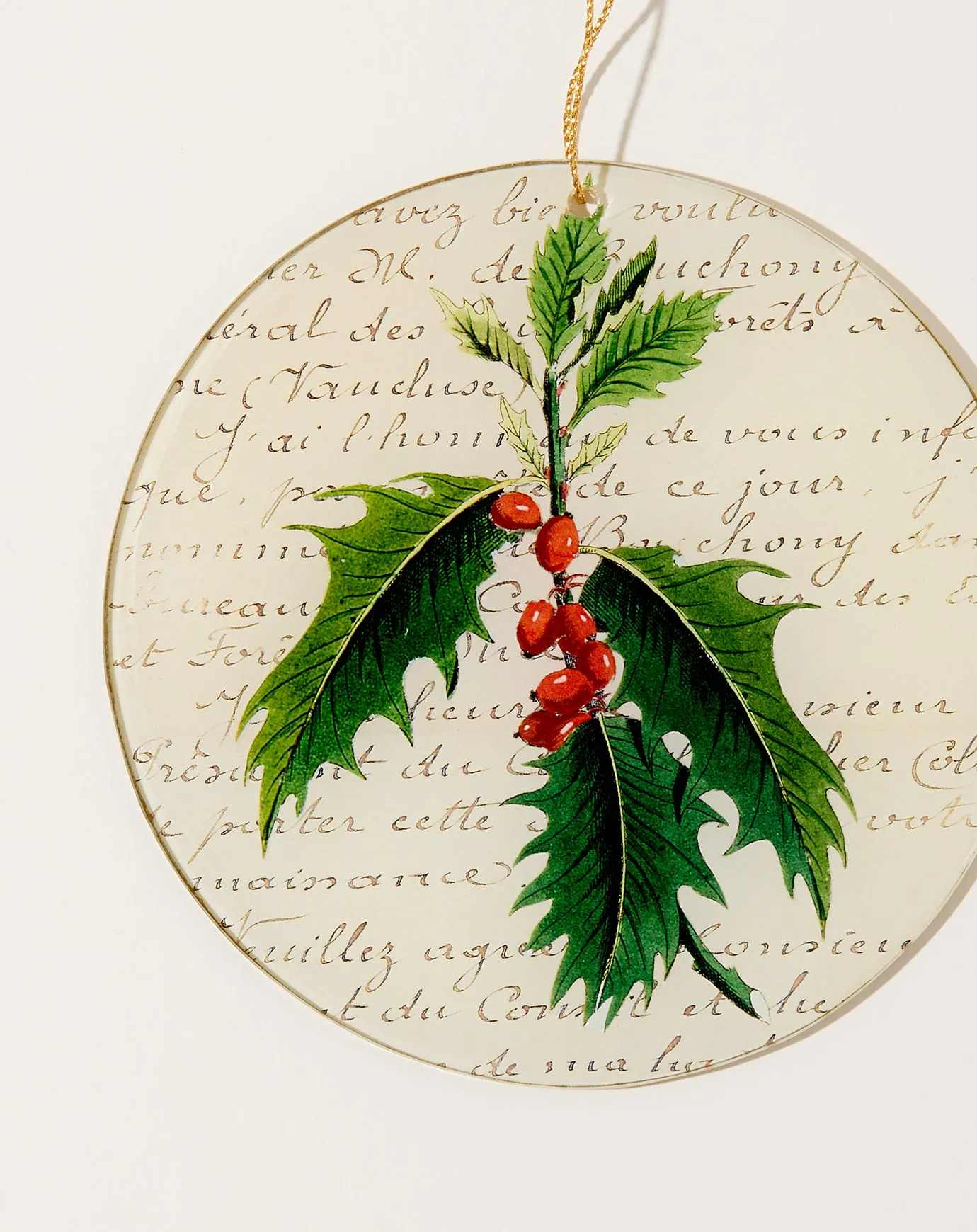 Holly Ornament