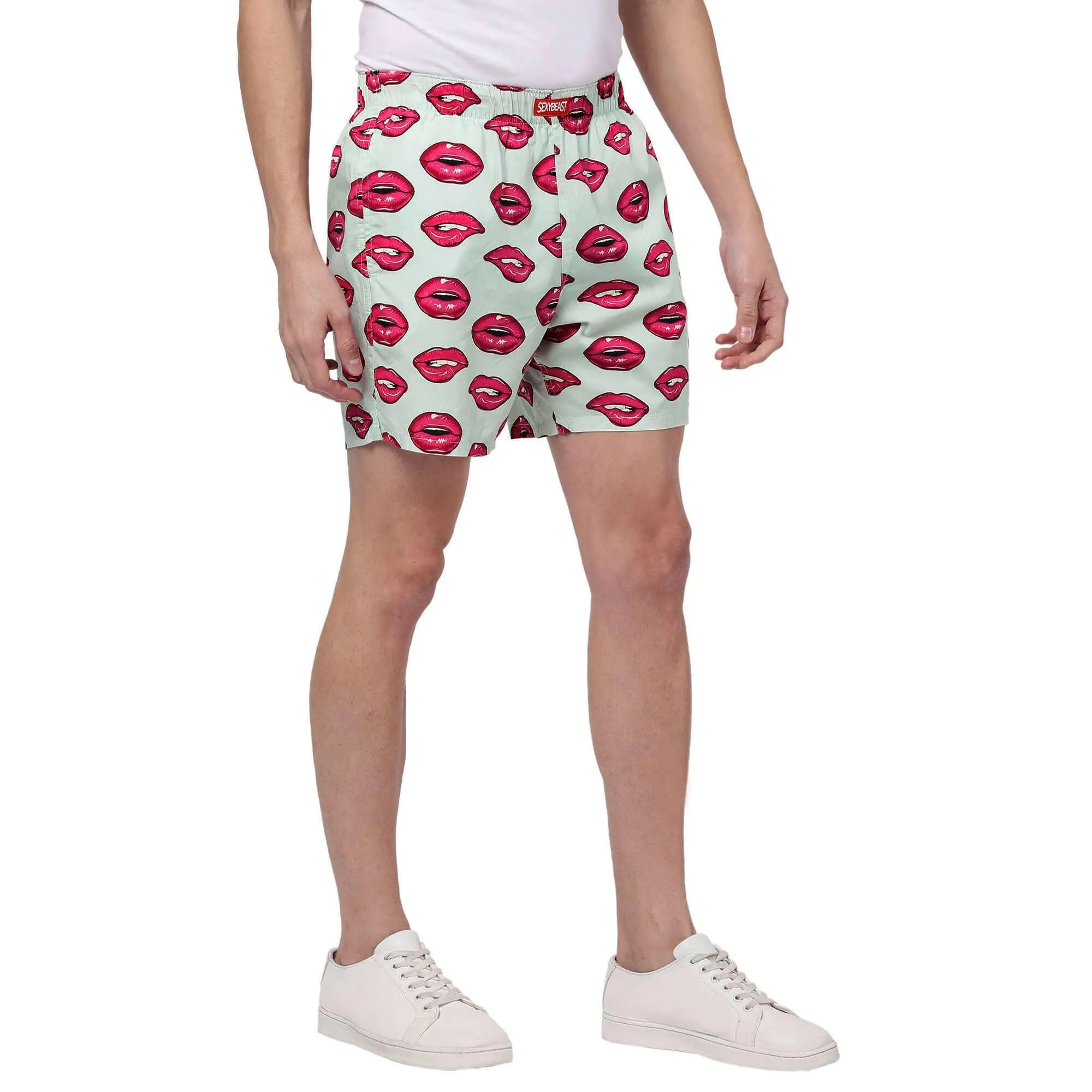 Hot Lips Boxer Shorts For Men