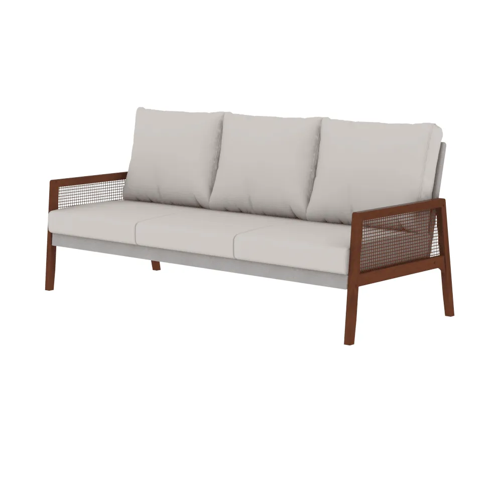 Huxley Fabric Wooden Frame Sofa