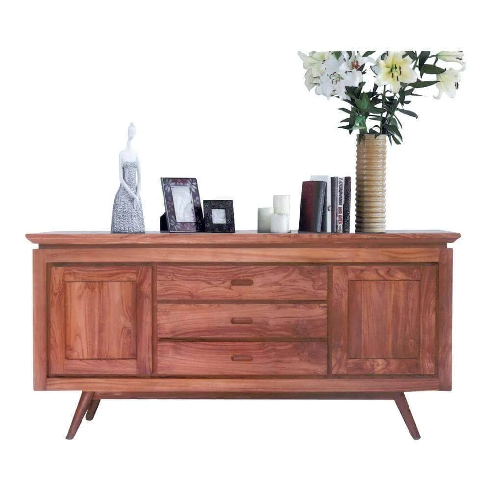 Irvette Teak Wood Buffet Hutch